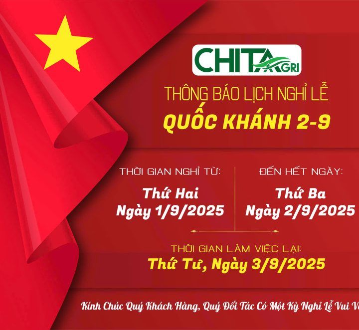 Thông báo nghỉ lễ Quốc khánh 2/9 – Nhựa Chí Thành BC