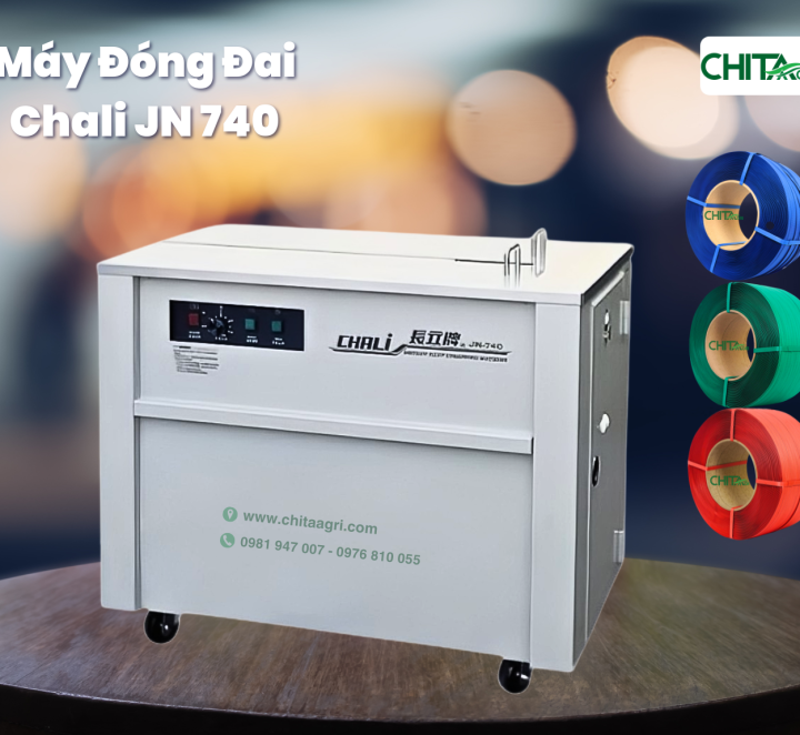 Máy đóng dây đai nhựa Chali JN740 – Trợ thủ đắc lực cho đóng gói chuyên nghiệp tại Việt Nam