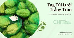 Tag túi lưới trắng trơn – Nhãn mác linh hoạt, tiết kiệm chi phí cho túi lưới siêu thị