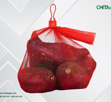 Túi lưới đựng khoai lang giúp siêu thị trưng bày đẹp – bán nhanh – quản lý dễ dàng