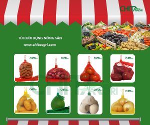 túi lưới đựng nông sản Chita Agri – giải pháp đóng gói rau củ quả cho siêu thị & xuất khẩu