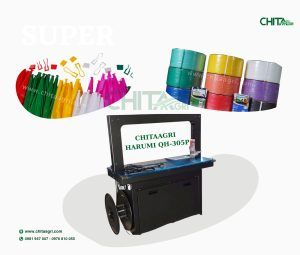 máy đóng đai nhựa Harumi QH 305P được Nhựa Chí Thành BC phân phối