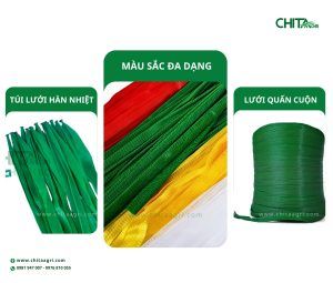 Lưới Quấn Cuộn L200 và Túi Lưới Hàn Nhiệt Chita Agri của Nhựa Chí Thành BC