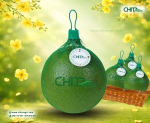 Túi lưới đựng bưởi đóng gói sẵn giúp bán nhanh, dễ xách đi biếu và tối ưu trưng bày trong mùa Tết cao điểm.