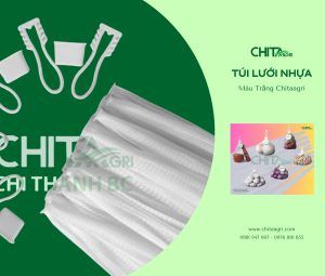 Túi lưới nhựa Chita Agri có cấu trúc lưới thông thoáng, giúp hàng hóa lưu thông không khí tốt và hạn chế tích ẩm.