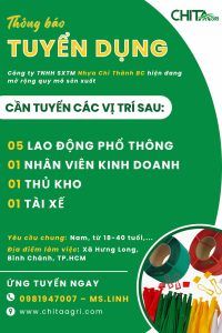 Tuyển dụng nhân sự tại Nhựa Chí Thành BC Bình Chánh HCM  