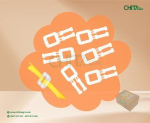 Khóa dây đai (Bọ nhựa) Chita Agri giúp cố định dây đai chắc chắn, giữ kiện hàng ổn định trong suốt quá trình vận chuyển. Phụ kiện đóng gói đồng bộ cùng dây đai nhựa Chita Agri, dễ dùng và hiệu quả cao.