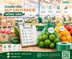 Chuẩn hóa quy cách bao bì nông sản không chỉ nhằm tạo ra một mẫu bao bì đồng nhất mà còn giúp doanh nghiệp dễ kiểm soát vật tư hơn thay vì phụ thuộc vào kinh nghiệm của từng nhân viên hoặc từng nhà cung cấp.